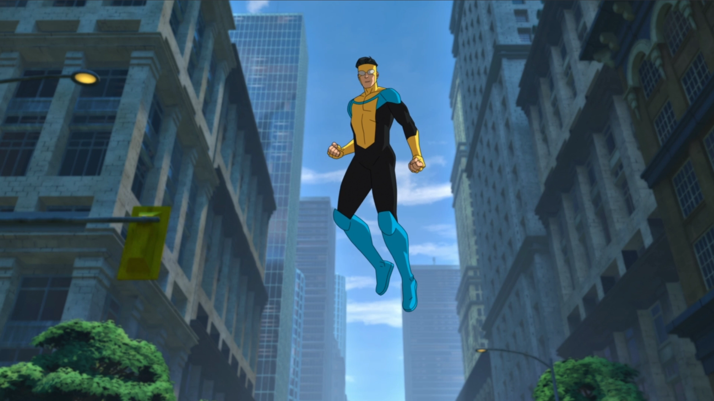 Image of Invicible in the first episode of the series